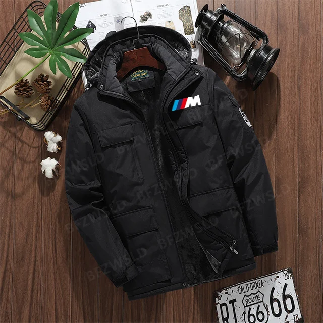Winter motorcycle for bmw Men Warm Thick Windproof Jacket Men Quality Multi-pocket Hooded Coat Men's Fashion Waterproof Outwear
Winter motorcycle for bmw Men Warm Thick Windproof Jacket Men Quality Multi-pocket Hooded Coat Men's Fashion Waterproof Outwear