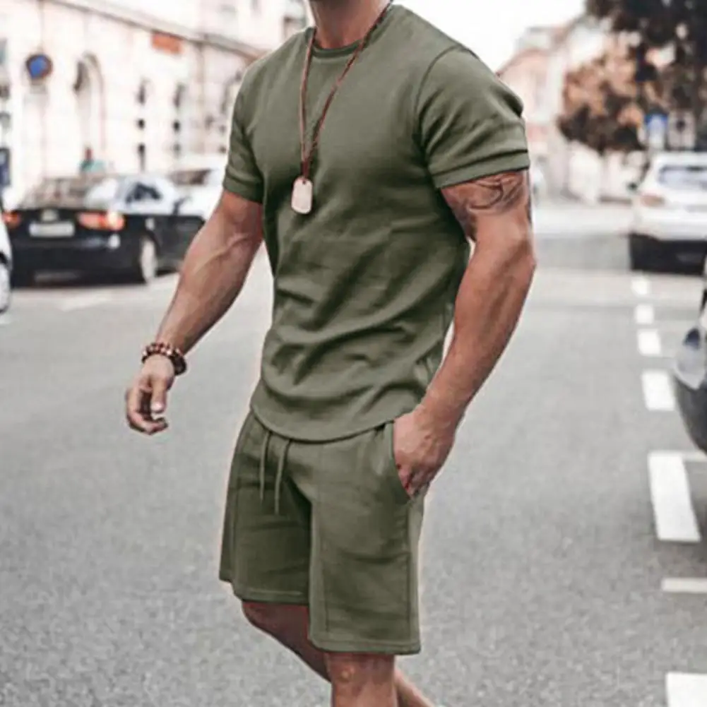 2021 Summer Men's Suit Fashion Men's Casual Cotton Short-sleeved Shirt Shorts 2-piece Suit Cotton Fabric Casual Sportswear Slim
2021 Summer Men's Suit Fashion Men's Casual Cotton Short-sleeved Shirt Shorts 2-piece Suit Cotton Fabric Casual Sportswear Slim