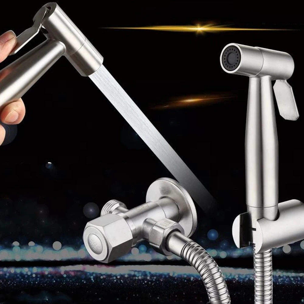 Stainless Steel Toilet Bidet Tap Faucet Sprayer Handheld Bidet Set Sprayer Gun Toilet Spray Bathroom Self Cleaning Shower Head
Stainless Steel Toilet Bidet Tap Faucet Sprayer Handheld Bidet Set Sprayer Gun Toilet Spray Bathroom Self Cleaning Shower Head