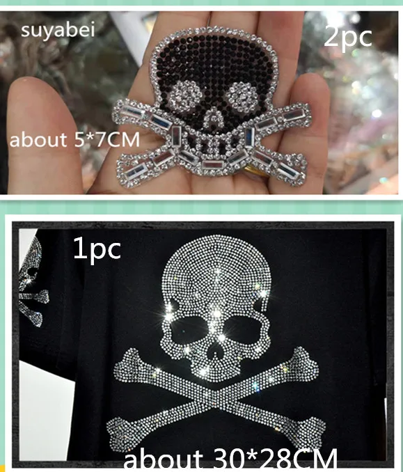 3pc/lot Big and small Skull stass transfer applique hot fix rhinestone transfer motifs iron on applique patches for shirt
3pc/lot Big and small Skull stass transfer applique hot fix rhinestone transfer motifs iron on applique patches for shirt
