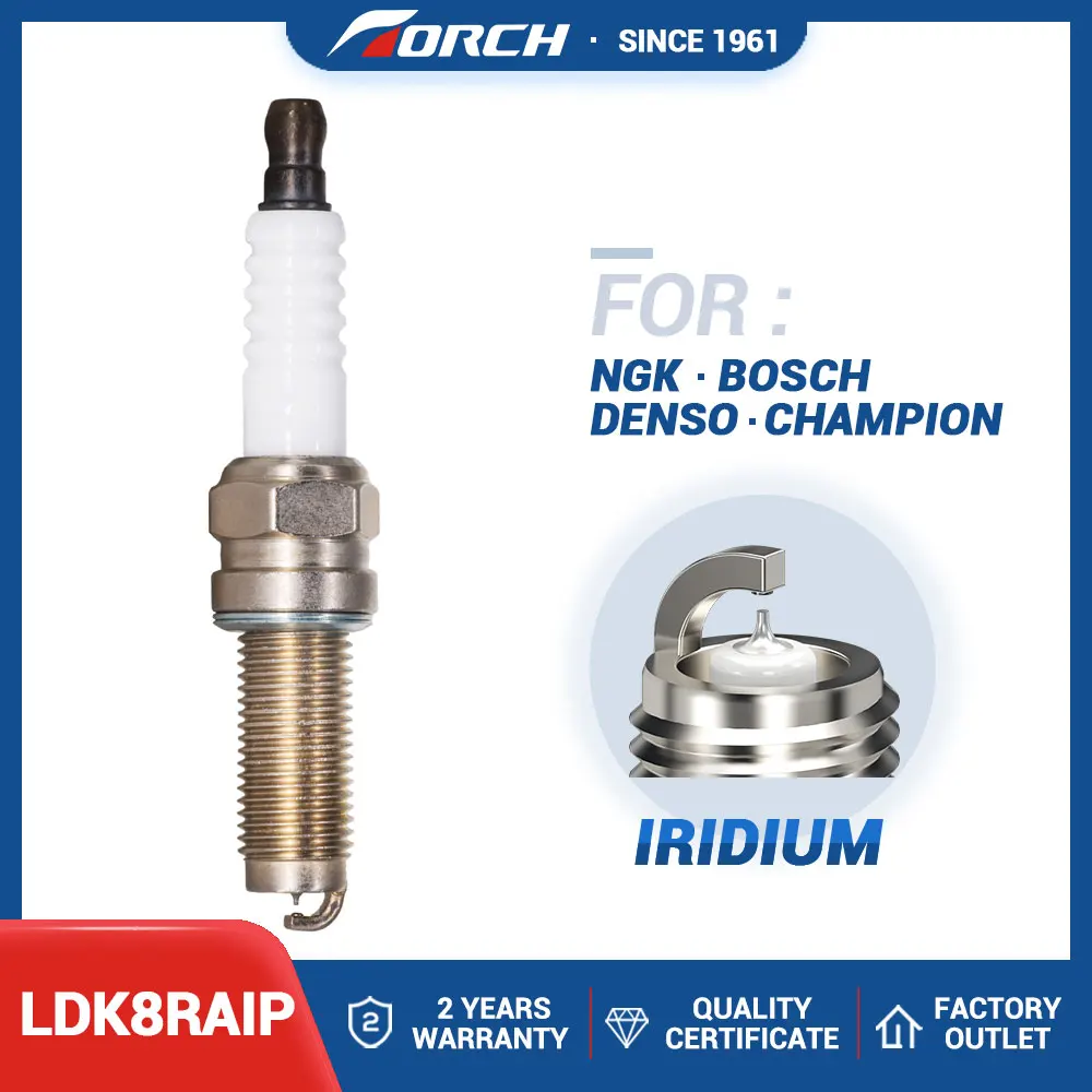 Auto Resistor Bujia Spark Plug High Performance Spark Candles Iridium Platinum TORCH LDK8RAIP Engines Components
Auto Resistor Bujia Spark Plug High Performance Spark Candles Iridium Platinum TORCH LDK8RAIP Engines Components
