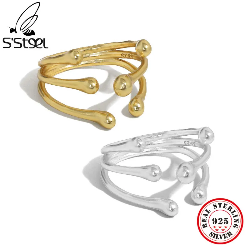 S'STEEL Designer Rings For Women Sterling Silver 925 Minimalist Punk Trendy Personalized Adjustable Ring 2021 Trends Jewellery
S'STEEL Designer Rings For Women Sterling Silver 925 Minimalist Punk Trendy Personalized Adjustable Ring 2021 Trends Jewellery
