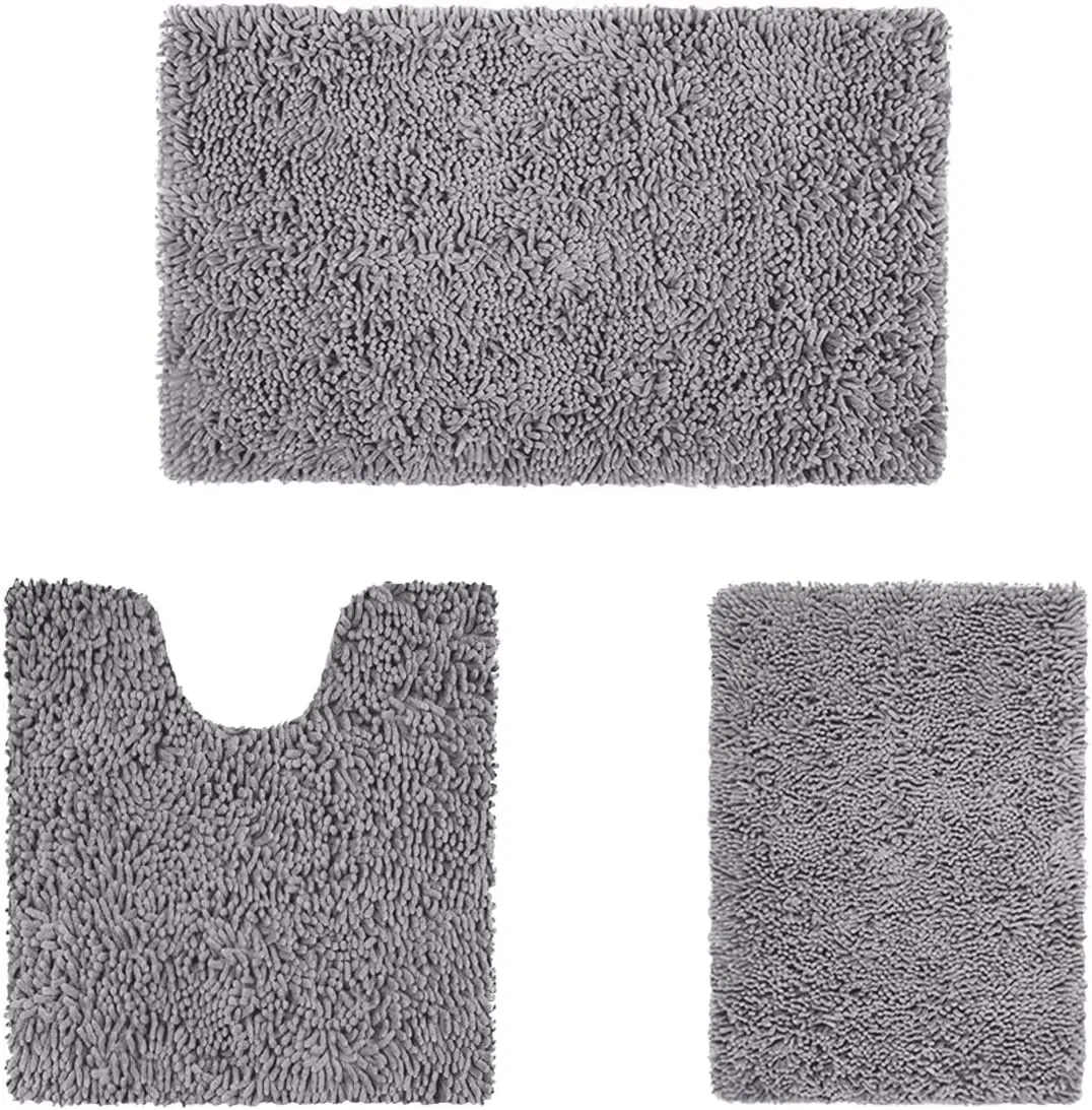 3 Pieces Bathroom Rug Set Ultra Soft Non Slip Bath Rug and Absorbent Chenille Bath Mat Bathroom Rug Plush Bath Mats for Bathroom
3 Pieces Bathroom Rug Set Ultra Soft Non Slip Bath Rug and Absorbent Chenille Bath Mat Bathroom Rug Plush Bath Mats for Bathroom