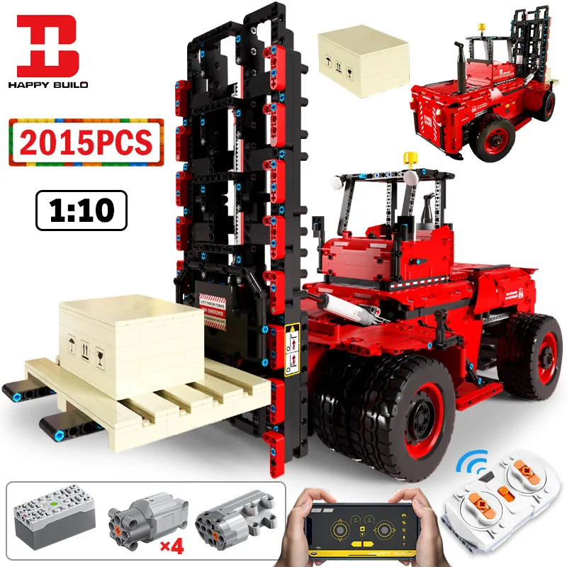 Happy Build City RC Forklift Car Lifter Building Blocks APP Remote Control Engineering Vehicle Bricks Toys For Kids
Happy Build City RC Forklift Car Lifter Building Blocks APP Remote Control Engineering Vehicle Bricks Toys For Kids