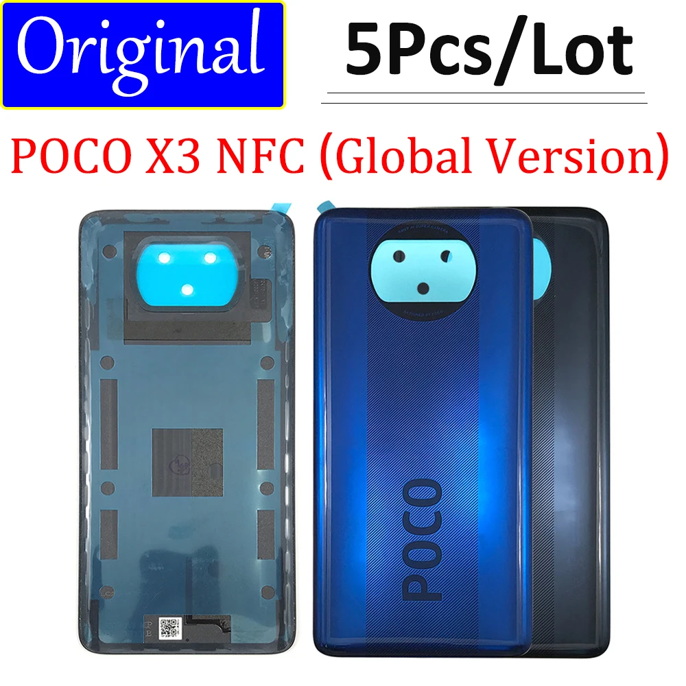 5 шт., 100% оригинальная задняя крышка батарейного отсека для Xiaomi POCO X3 NFC
5 шт., 100% оригинальная задняя крышка батарейного отсека для Xiaomi POCO X3 NFC