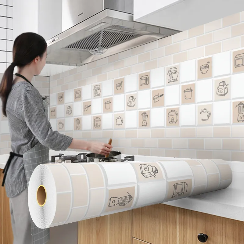 5mDIY Kitchen Special Sticker Waterproof And oil Proof Counter Board Lined With Adhesive Wall Paper Roll PVC Decorative Film
5mDIY Kitchen Special Sticker Waterproof And oil Proof Counter Board Lined With Adhesive Wall Paper Roll PVC Decorative Film
