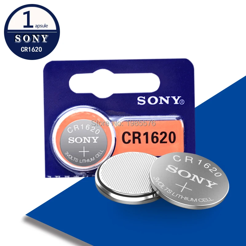

1pcs for sony 3V CR1620 Original Lithium Battery For car key watch remote control toy 1620 ECR1620 GPCR1620 Button Coin Battery