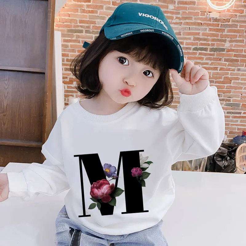 Letters 22 English Alphabet Flowers Plant Print White Cap Sweatshirt For Children Kids Girls Autumn Spring Clothes Boys Hoodies
Letters 22 English Alphabet Flowers Plant Print White Cap Sweatshirt For Children Kids Girls Autumn Spring Clothes Boys Hoodies