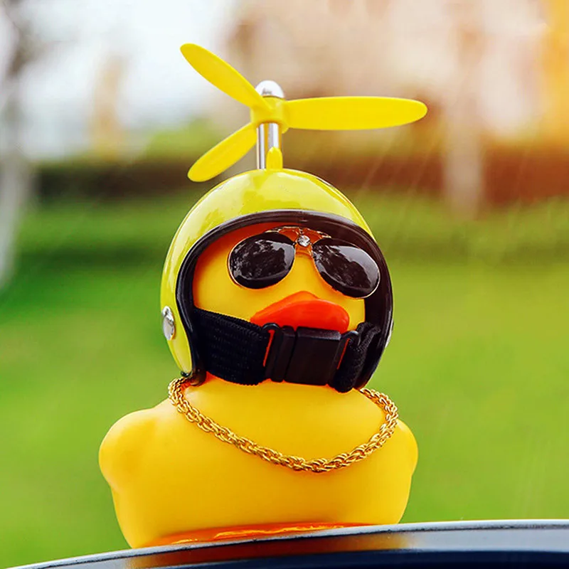 Car Goods Gift Broken Wind Helmet Small Yellow Duck Car Decoration Accessories Wind-breaking Wave-breaking Duck Cycling Decor
Car Goods Gift Broken Wind Helmet Small Yellow Duck Car Decoration Accessories Wind-breaking Wave-breaking Duck Cycling Decor