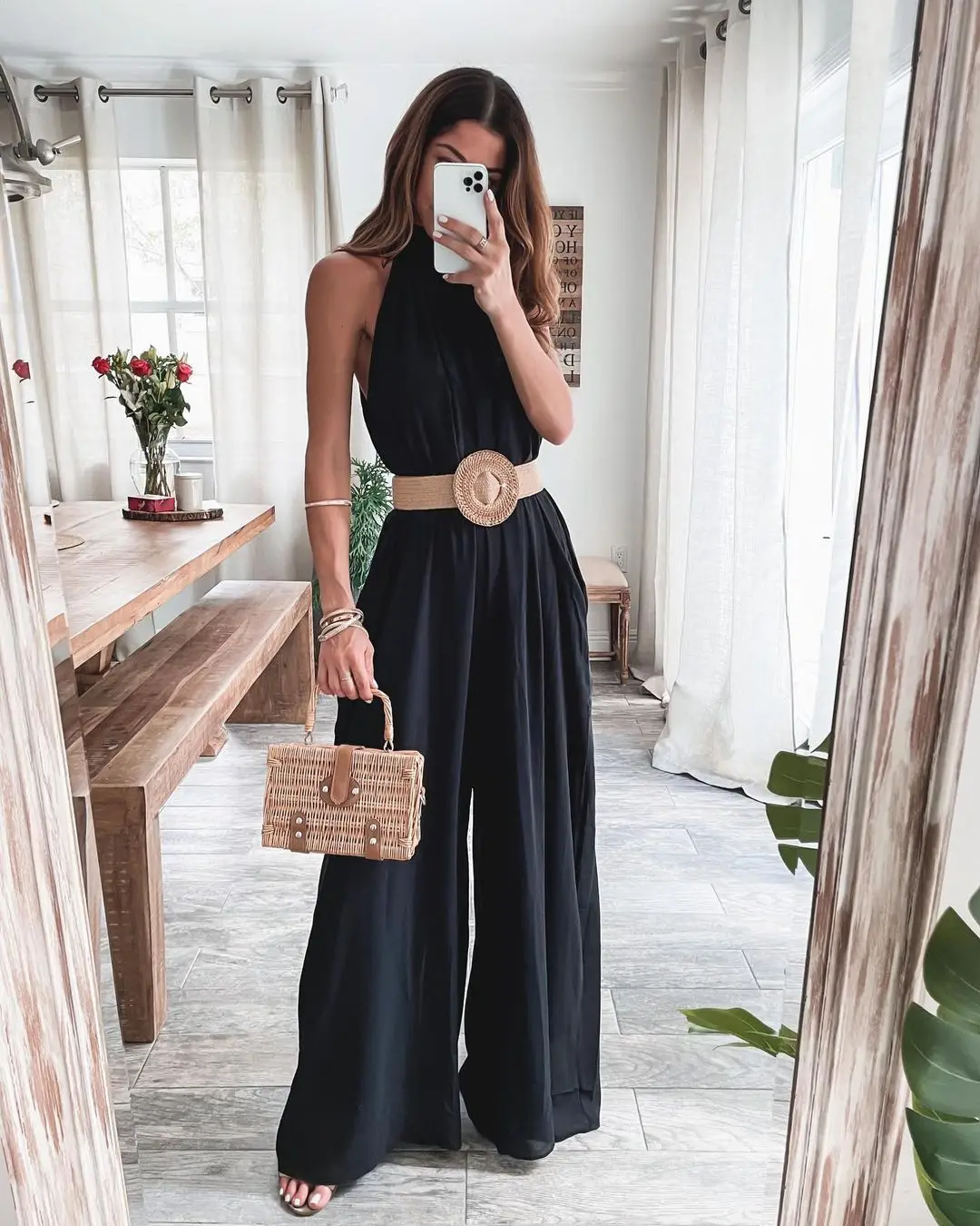 Nowsaa Office Lady Elegant Sleeveless Jumpsuit Women One Piece Overalls Pants Autumn Summer High Waist Satin Jumpsuits Rompers
Nowsaa Office Lady Elegant Sleeveless Jumpsuit Women One Piece Overalls Pants Autumn Summer High Waist Satin Jumpsuits Rompers