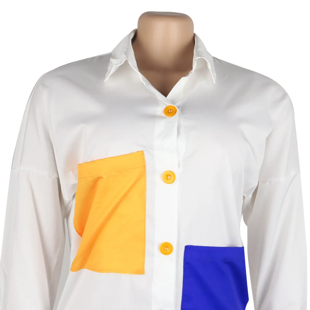 Plus Size 3xl Causal Women Dress Shirt Dress Color Patchwork Turn Down Colllar With Pocket Dress Vestido
Plus Size 3xl Causal Women Dress Shirt Dress Color Patchwork Turn Down Colllar With Pocket Dress Vestido