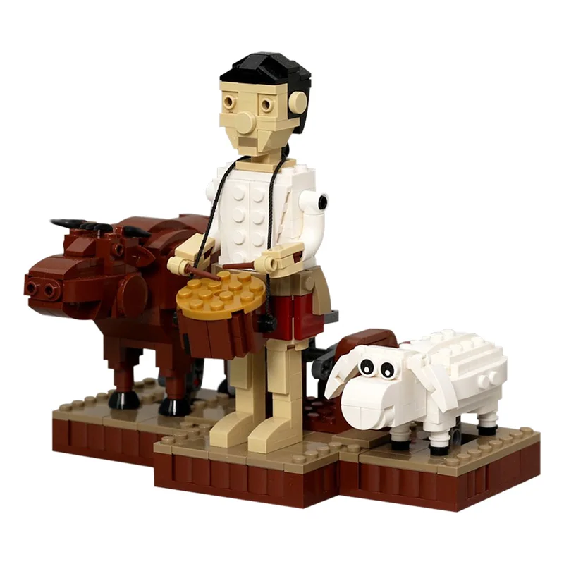 MOC Creativity DIY Toys Pastoral Boy Cattle and Sheep Rural Building Blocks Bricks Model Kids Children Birthday Gift 526 PCS
MOC Creativity DIY Toys Pastoral Boy Cattle and Sheep Rural Building Blocks Bricks Model Kids Children Birthday Gift 526 PCS