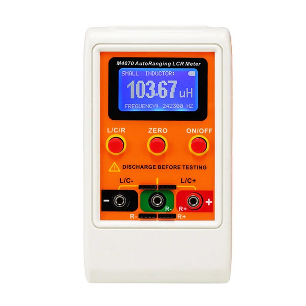 JINGYAN M4070 LCR Meter Auto Ranging 1% Accuracy 5 Digit Display Handheld Capacitance Meter Built in 3.7V Li-polymer
JINGYAN M4070 LCR Meter Auto Ranging 1% Accuracy 5 Digit Display Handheld Capacitance Meter Built in 3.7V Li-polymer