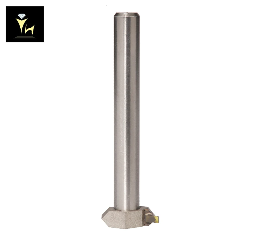 Yuhe PCD Angle 180 Degree Flat CNC Diamond Tools, 6mm/ Customize Diameter Shank ( Diamond Width: 0.25-8mm )
Yuhe PCD Angle 180 Degree Flat CNC Diamond Tools, 6mm/ Customize Diameter Shank ( Diamond Width: 0.25-8mm )
