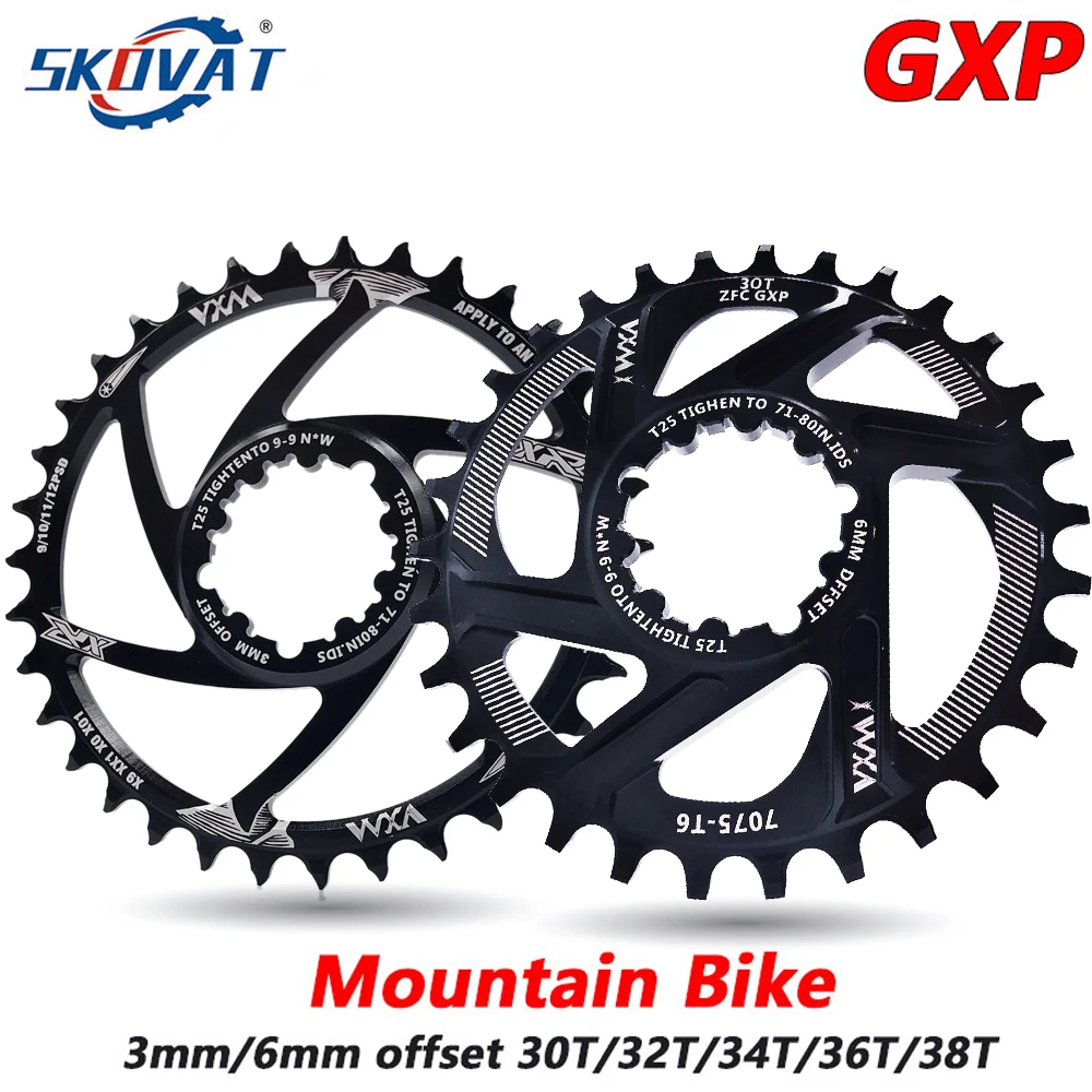 SKOVAT MTB GXP Chain Wheel Narrow Wide 30t 32t 34t 36t 38t 40t Bike Chainring for SRAM GXP XX1 X9 XO X01 Bicycle Crankset
SKOVAT MTB GXP Chain Wheel Narrow Wide 30t 32t 34t 36t 38t 40t Bike Chainring for SRAM GXP XX1 X9 XO X01 Bicycle Crankset