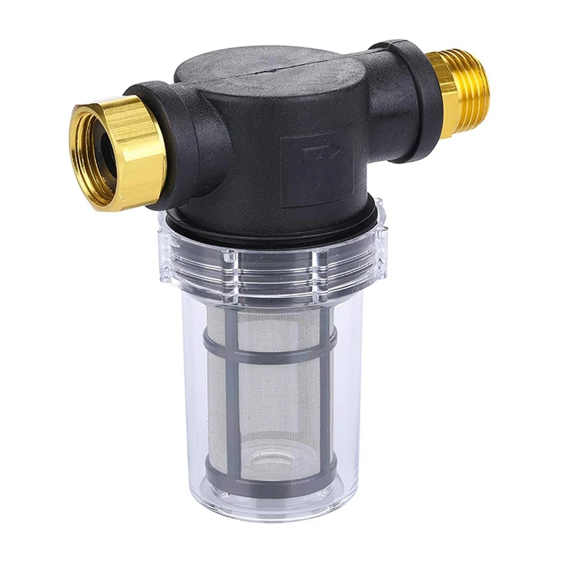 Garden Hose Filter for Pressure Washer Inlet Water Sediment Filter Attachment with 100 Mesh Screen
Garden Hose Filter for Pressure Washer Inlet Water Sediment Filter Attachment with 100 Mesh Screen