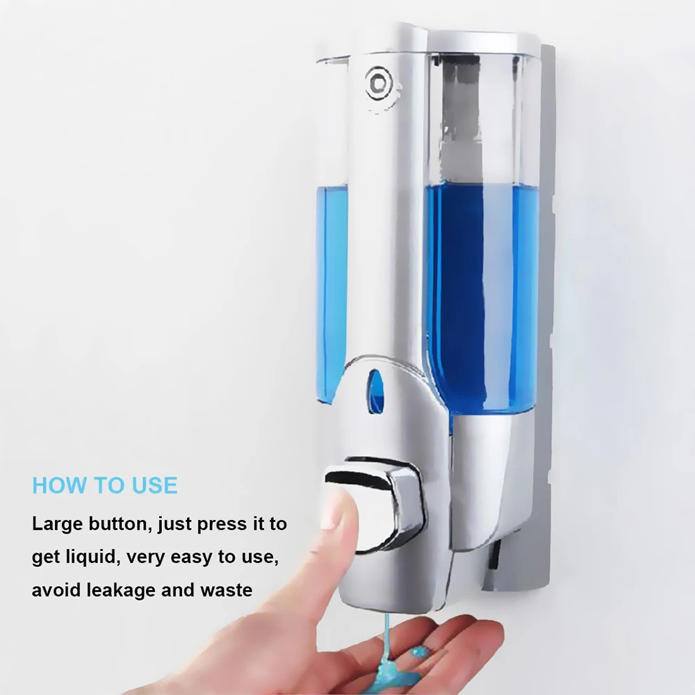 Liquid Soap Dispenser 350ML Single Head Wall Mount Shower Bath Washing Lotion Soap Shampoo Dispensers for Kitchen Bathroom
Liquid Soap Dispenser 350ML Single Head Wall Mount Shower Bath Washing Lotion Soap Shampoo Dispensers for Kitchen Bathroom