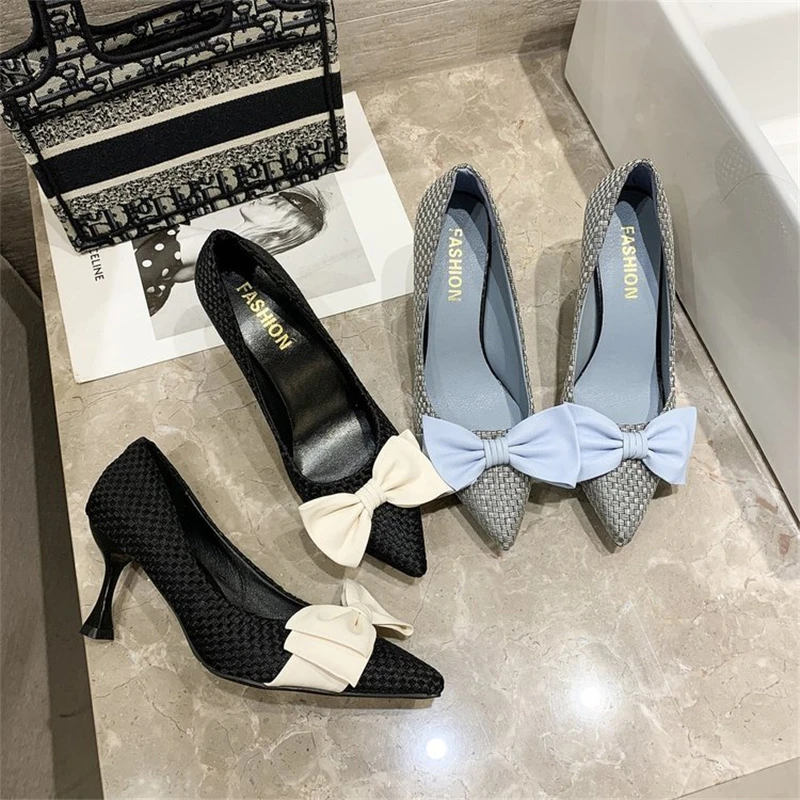 2021 Women's Shoes Fashion Single Shoes High-heeled Women's Bow Tie Wineglass with Pointed Toe Work Shoes Fall shoes high heels
2021 Women's Shoes Fashion Single Shoes High-heeled Women's Bow Tie Wineglass with Pointed Toe Work Shoes Fall shoes high heels