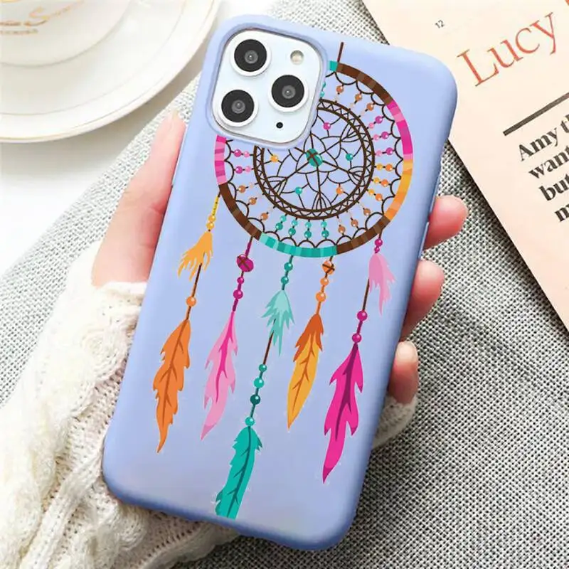 Dreamcatcher feather Phone Case Candy Color for iPhone 6 7 8 11 12 s mini pro X XS XR MAX Plus
Dreamcatcher feather Phone Case Candy Color for iPhone 6 7 8 11 12 s mini pro X XS XR MAX Plus