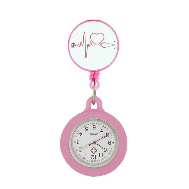 Красочные карманные часы для медсестер врачей больниц стетоскопов пульса модные