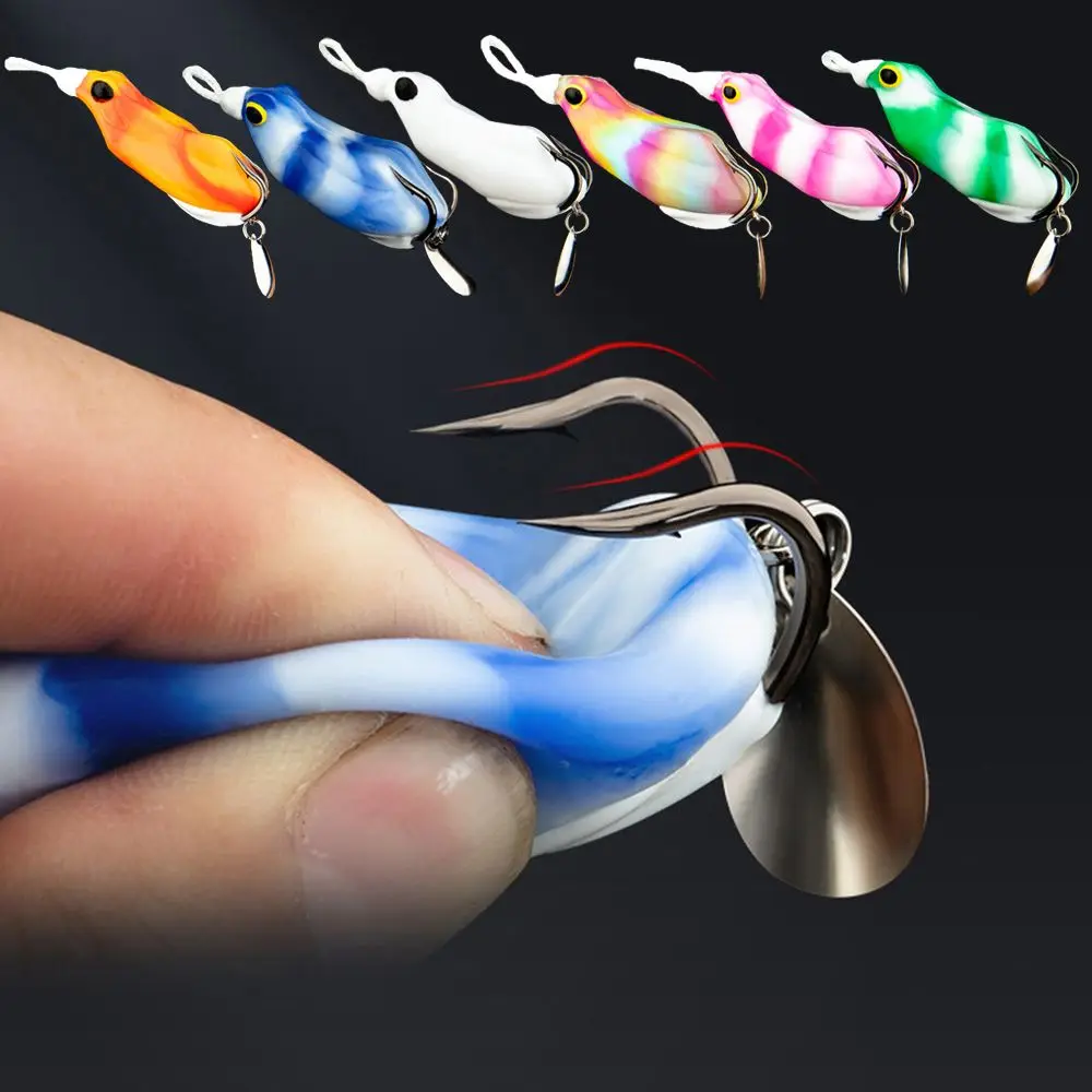 Saltwater Various Colors Breathable Holes Soft Resin Silcone Frog Fishing Lure Removable Sequins Double Hooks Toad Bait
Saltwater Various Colors Breathable Holes Soft Resin Silcone Frog Fishing Lure Removable Sequins Double Hooks Toad Bait