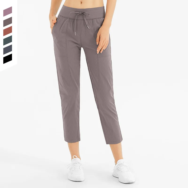 Sport Pants Thin Section Loose Drawstring Pure Color Trousers Women Fitness Running High Waist Leisure Yoga Pant
Sport Pants Thin Section Loose Drawstring Pure Color Trousers Women Fitness Running High Waist Leisure Yoga Pant