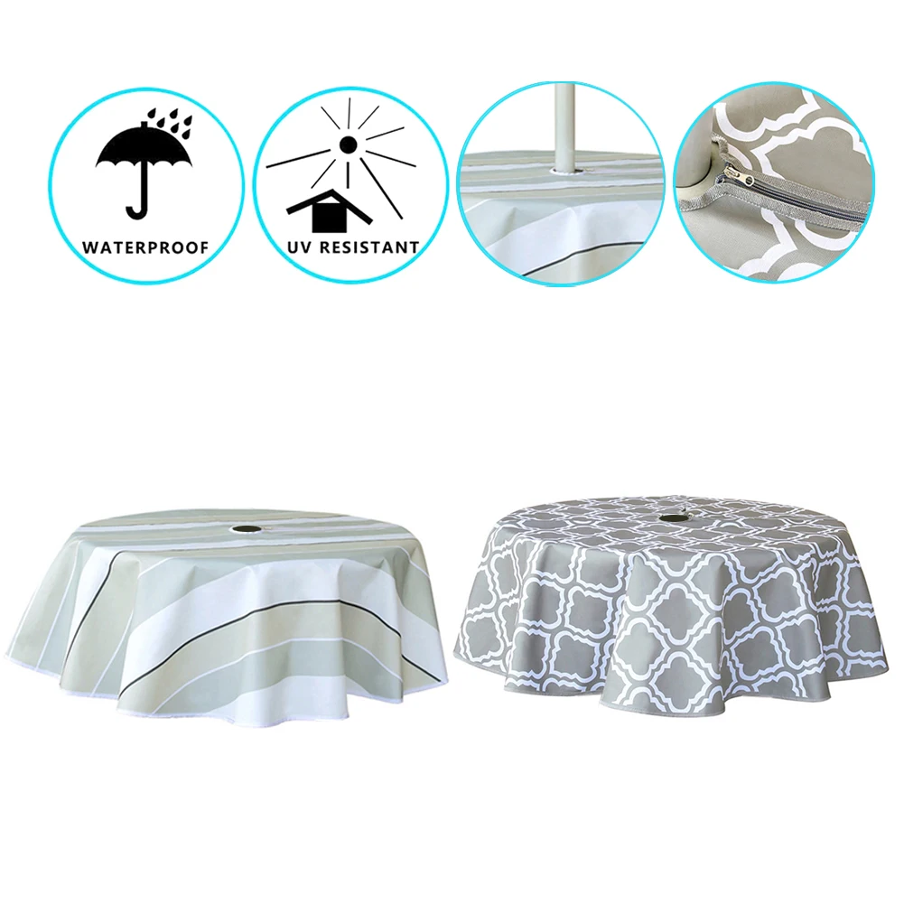 Waterproof Tablecloth with Zipper Umbrella Hole 600D Oxford Cloth Spill Proof for Host Backyard Parties BBQs Family Gatherings
Waterproof Tablecloth with Zipper Umbrella Hole 600D Oxford Cloth Spill Proof for Host Backyard Parties BBQs Family Gatherings