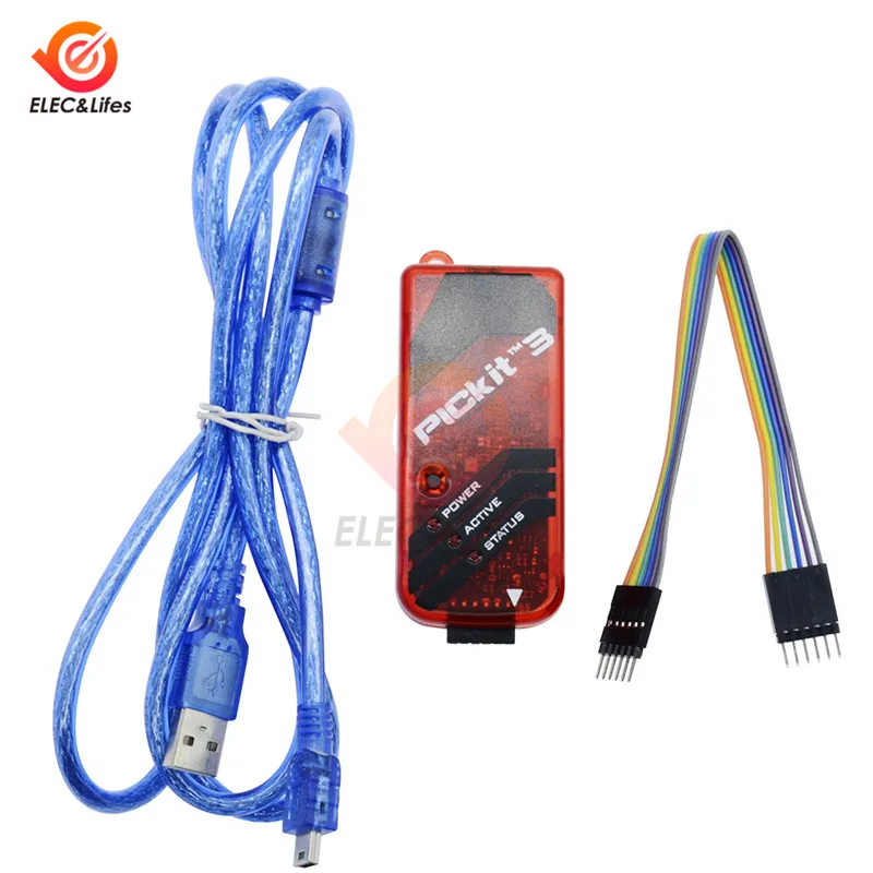 PICKIT3 Development Emulator Programmer Debugger Jumper Wire Mini USB Cable with PICKIT3 Programmer Adapter Board
PICKIT3 Development Emulator Programmer Debugger Jumper Wire Mini USB Cable with PICKIT3 Programmer Adapter Board