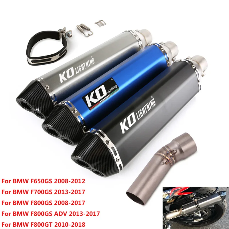 Slip-on Motorcycle Exhaust System Midified 51mm Exhaust Tip Muffler Pipe Connect Mid Link Tube For F650GS F700GS F800GT F800GS
Slip-on Motorcycle Exhaust System Midified 51mm Exhaust Tip Muffler Pipe Connect Mid Link Tube For F650GS F700GS F800GT F800GS