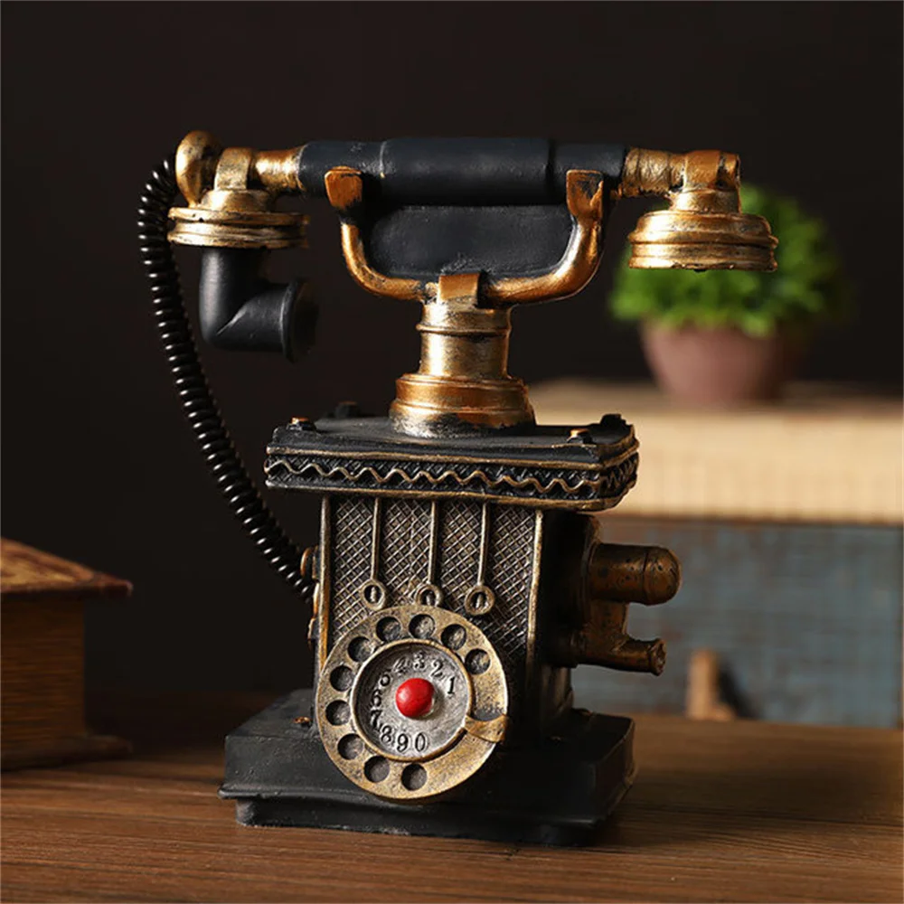 Vintage Home Decor Telephone Vintage Model European Retro Rotary Dial Telephone Set Handmade Old Iron Telephone Props
Vintage Home Decor Telephone Vintage Model European Retro Rotary Dial Telephone Set Handmade Old Iron Telephone Props