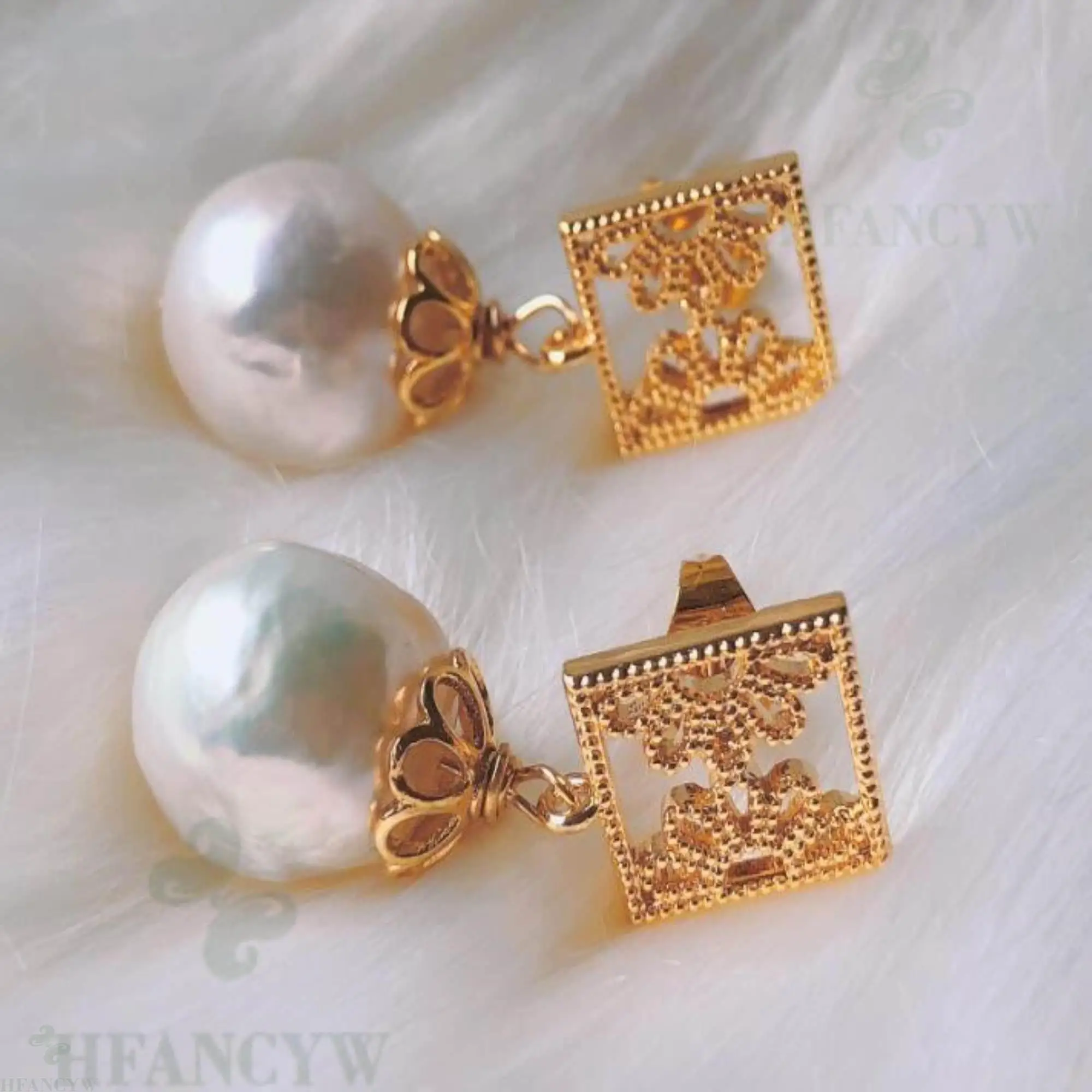White Baroque Pearl Earring 18k Square Ear Stud Dangle Irregular Fashion Real Classic Flawless Jewelry Aurora Cultured Wedding
White Baroque Pearl Earring 18k Square Ear Stud Dangle Irregular Fashion Real Classic Flawless Jewelry Aurora Cultured Wedding
