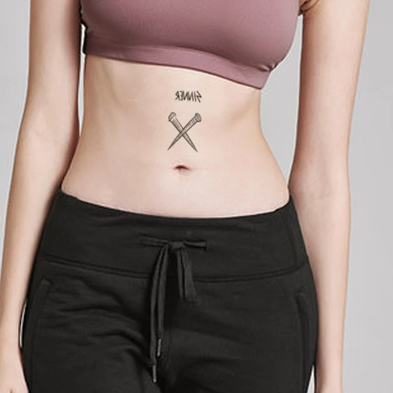 Waterproof Temporary Tattoo Sticker Simple Cross English Letters Small Size Body Art Fake Tatto Flash Tatoos Belly for Men Women
Waterproof Temporary Tattoo Sticker Simple Cross English Letters Small Size Body Art Fake Tatto Flash Tatoos Belly for Men Women