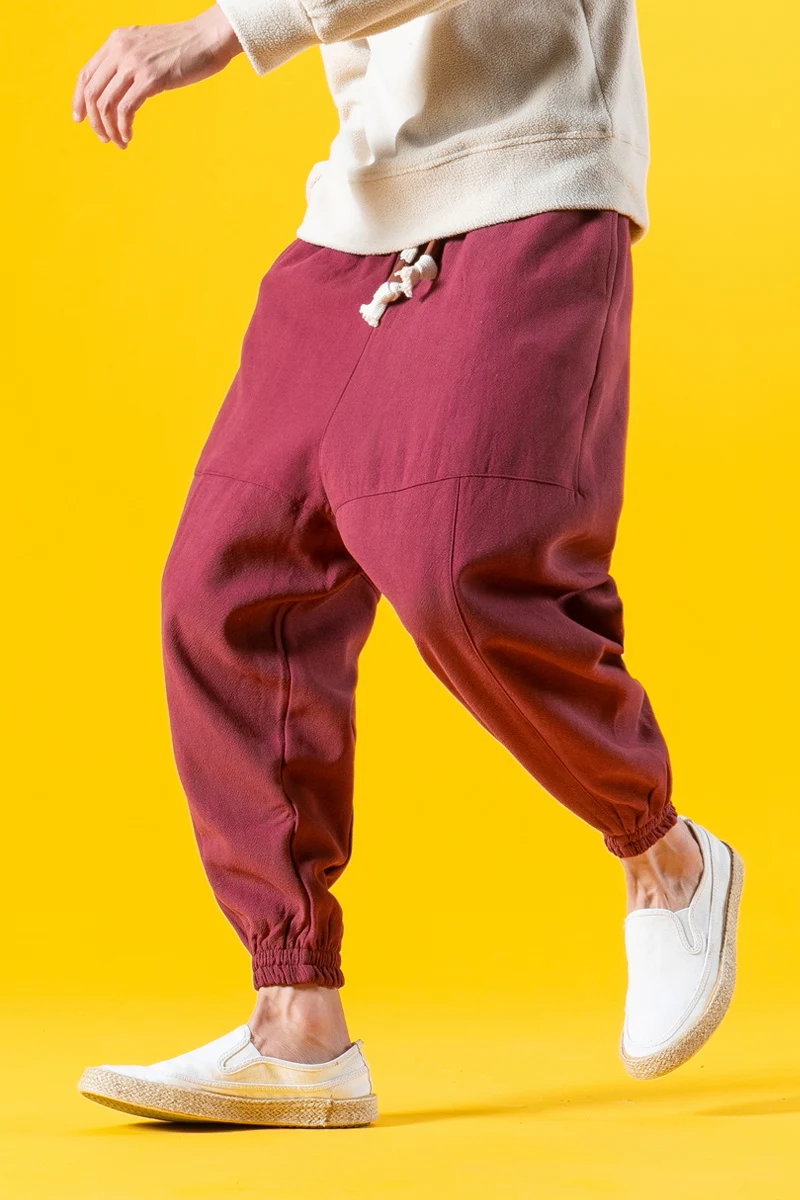 2020 Spring Linen Harem Pants Men Hip Hop Drop Pants Men Joggers Male Pantalones Hombre retro Chinese Style thin sweatpants 5XL
2020 Spring Linen Harem Pants Men Hip Hop Drop Pants Men Joggers Male Pantalones Hombre retro Chinese Style thin sweatpants 5XL