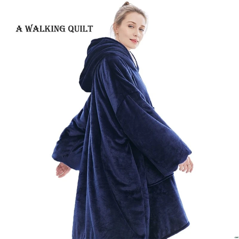 Maternity Women Gown Cozy Oversized Hooded Sweatshirt Hoodies TV Blanket Thicken Fleece Coat Pullover
Maternity Women Gown Cozy Oversized Hooded Sweatshirt Hoodies TV Blanket Thicken Fleece Coat Pullover