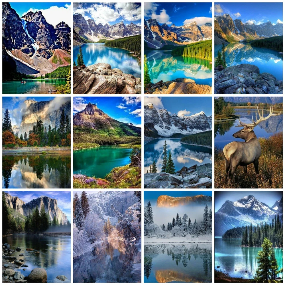 Diamond Painting Full Drill Mountain Diamond Embroidery Landscape Cross Stitch Picture Rhiestones Art Kits Wall Decor
Diamond Painting Full Drill Mountain Diamond Embroidery Landscape Cross Stitch Picture Rhiestones Art Kits Wall Decor