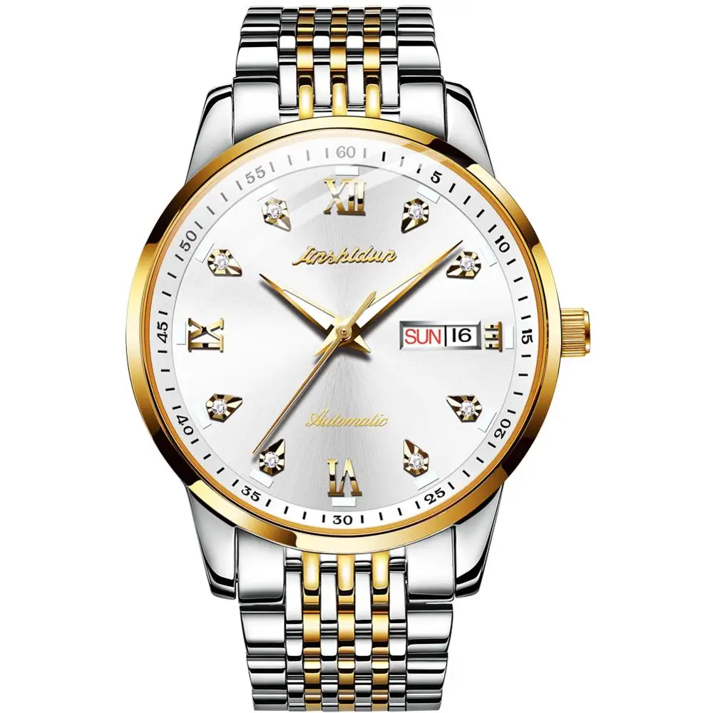 Elegant men mechanical wristwatches automatic watch luxury brand mens steel watch Silver watch diamond Luminous 2021 Mens watch
Elegant men mechanical wristwatches automatic watch luxury brand mens steel watch Silver watch diamond Luminous 2021 Mens watch