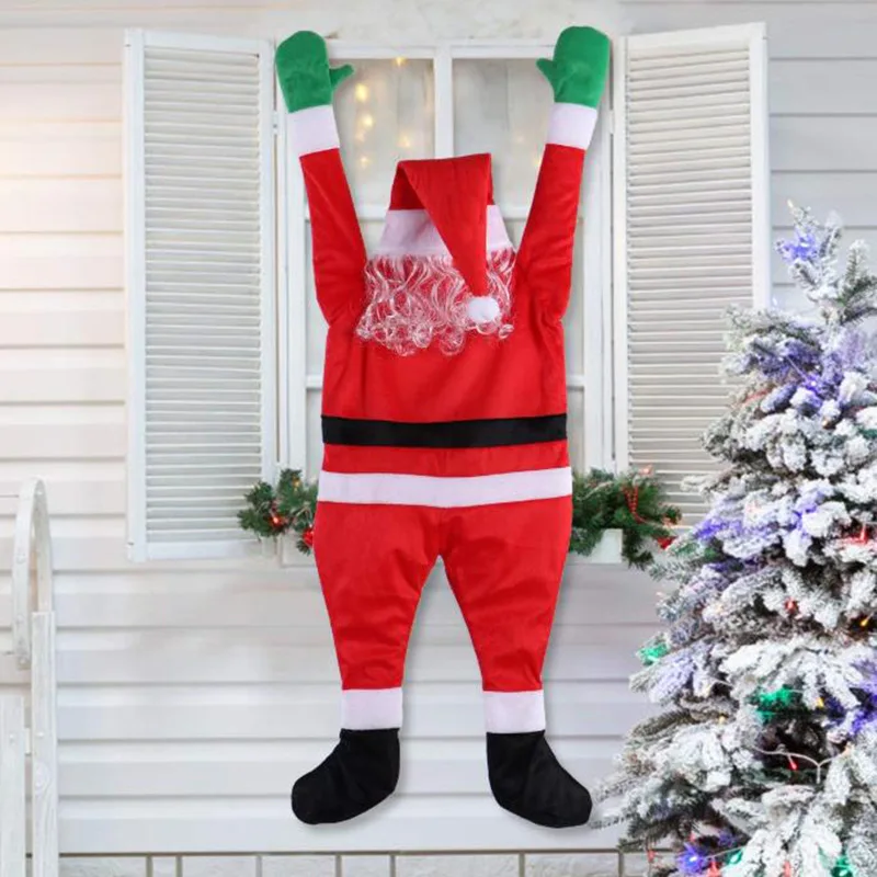 108cm Flannelette Santa Claus Climbing Wall Decoration Clothes Hanging Home Decor Christmas Decorations Gift
108cm Flannelette Santa Claus Climbing Wall Decoration Clothes Hanging Home Decor Christmas Decorations Gift
