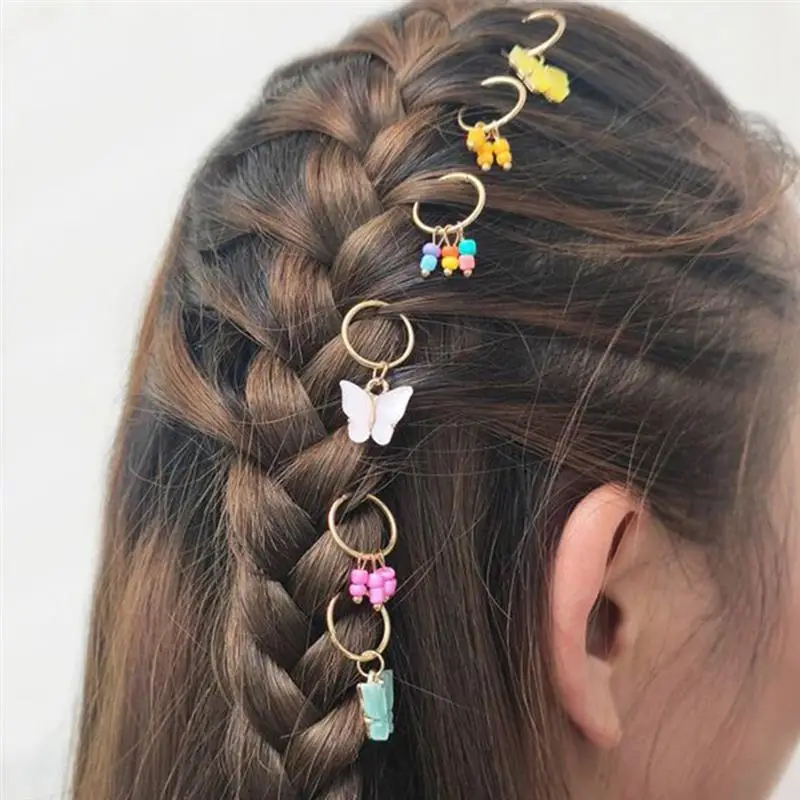 6PCS Women Girls Dreadlock Ring Creative Butterfly Design Dreadlock Bead Hair Cuff Metal Hair Ring Dreadlock Hair Accessaries
6PCS Women Girls Dreadlock Ring Creative Butterfly Design Dreadlock Bead Hair Cuff Metal Hair Ring Dreadlock Hair Accessaries