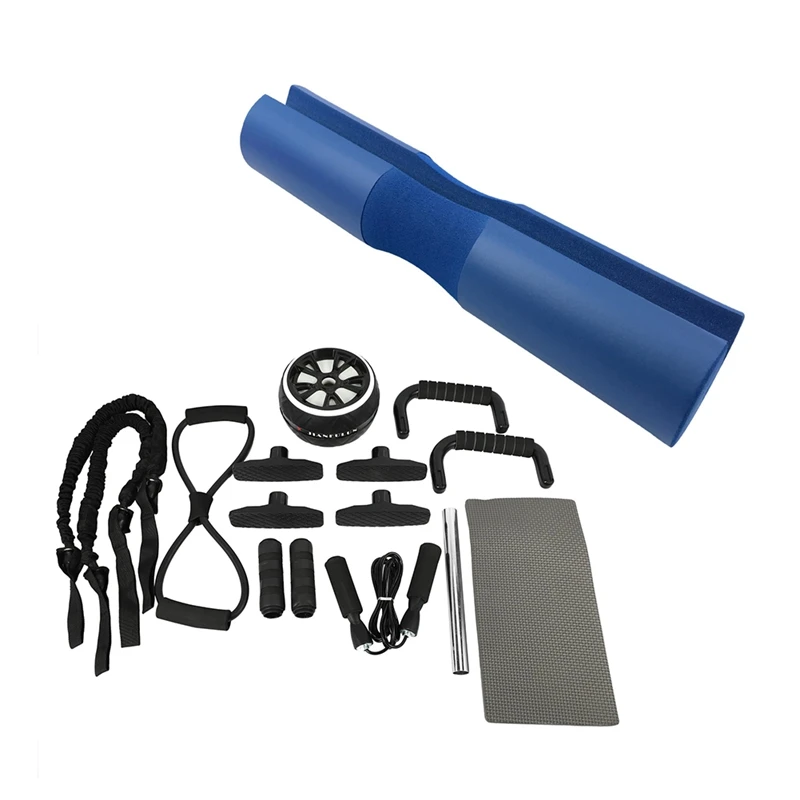 AB Wheel Roller Jump Rope Resistance Bands Push Up Bar Rack & Barbell Pad Squat Protector Weightlifting Neck Pad
AB Wheel Roller Jump Rope Resistance Bands Push Up Bar Rack & Barbell Pad Squat Protector Weightlifting Neck Pad