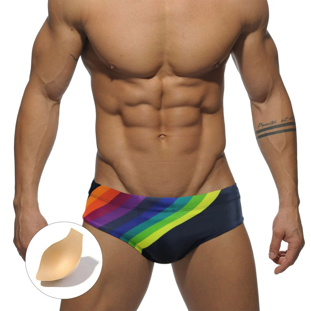 Summer Quick Drying Swim Wears For Bathing Man's Swimming Briefs Low Waist Swimwear Drop With With Cup Sexy Shorts Trunks Boxers
Summer Quick Drying Swim Wears For Bathing Man's Swimming Briefs Low Waist Swimwear Drop With With Cup Sexy Shorts Trunks Boxers