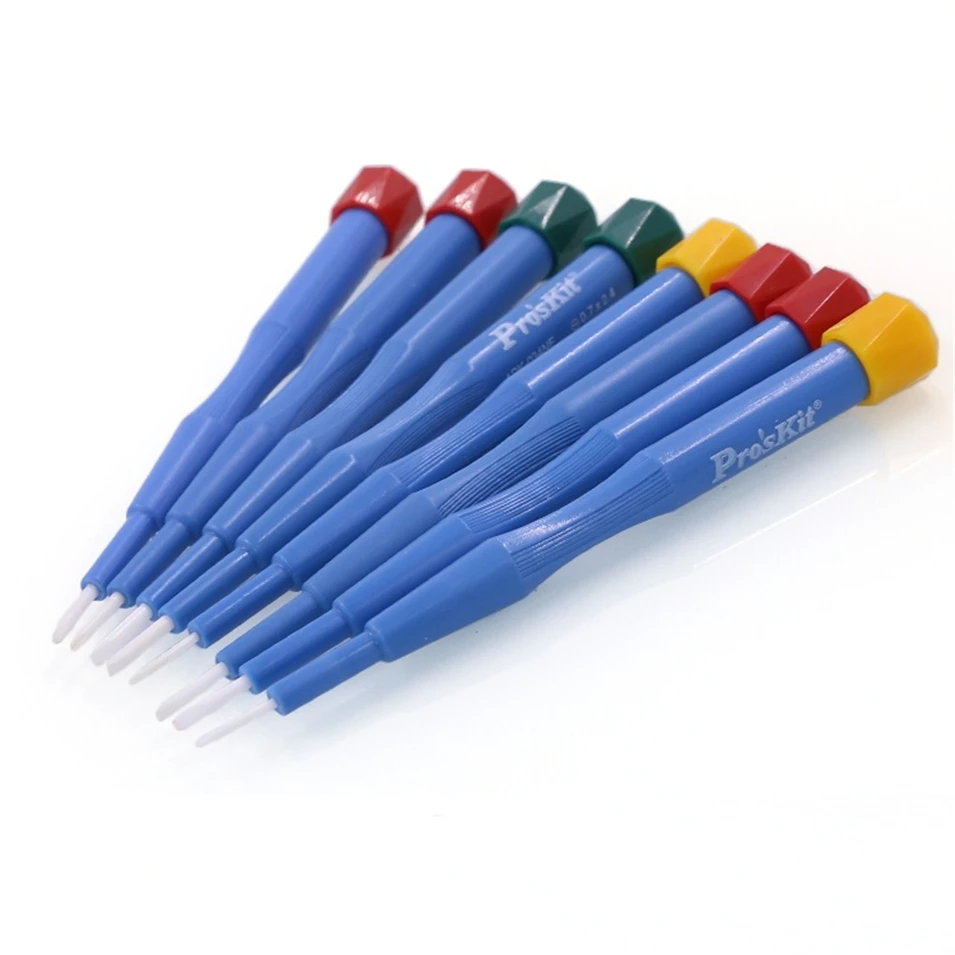 Прецизионная керамическая отвертка Proskit, немагнитные антистатические SMD компоненты, регулируемая отвертка, высокочастотная регулировка це... 
Прецизионная керамическая отвертка Proskit, немагнитные антистатические SMD компоненты, регулируемая отвертка, высокочастотная регулировка це...