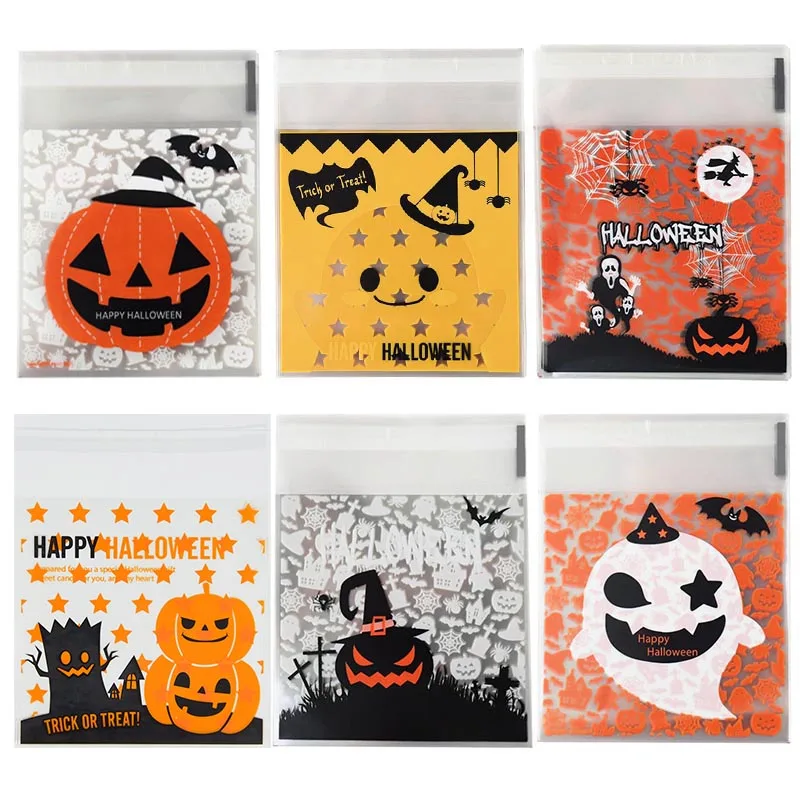 100pcs 10cm Happy Halloween Plastic Opp Bags Candy Cookie Chocolate Packaging Bags Halloween Eve Party Supplies Trick Or Treat
100pcs 10cm Happy Halloween Plastic Opp Bags Candy Cookie Chocolate Packaging Bags Halloween Eve Party Supplies Trick Or Treat