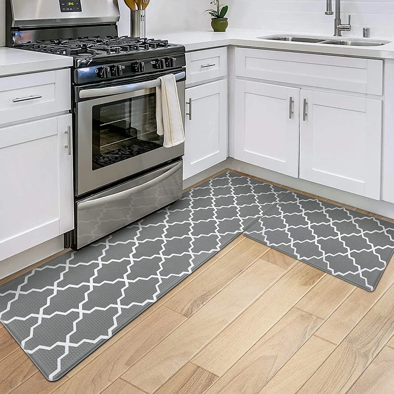Promotion! 2 PCS Kitchen Mat Waterproof Standing Mat Non-Slip Rugs Cushioned Anti Fatigue Runner Rug For Kitchen, Bathroom, Laun
Promotion! 2 PCS Kitchen Mat Waterproof Standing Mat Non-Slip Rugs Cushioned Anti Fatigue Runner Rug For Kitchen, Bathroom, Laun
