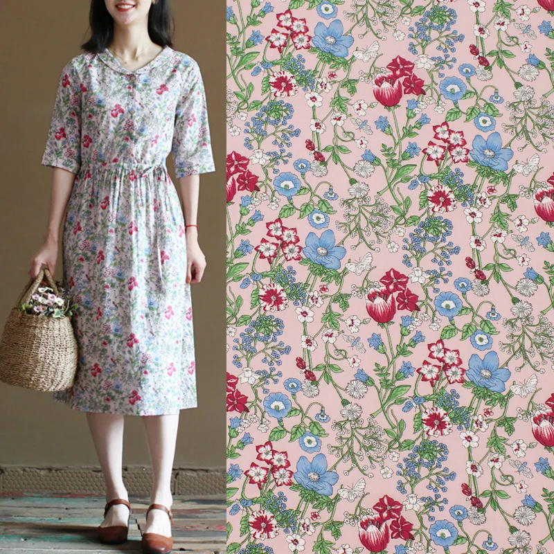 Flowers And Plants On Pink Cotton Fabric For Dress Платье Tissus Au MÈTre Telas Por Metro Sewing Ткань Для Шитья Vestidos Coton
Flowers And Plants On Pink Cotton Fabric For Dress Платье Tissus Au MÈTre Telas Por Metro Sewing Ткань Для Шитья Vestidos Coton