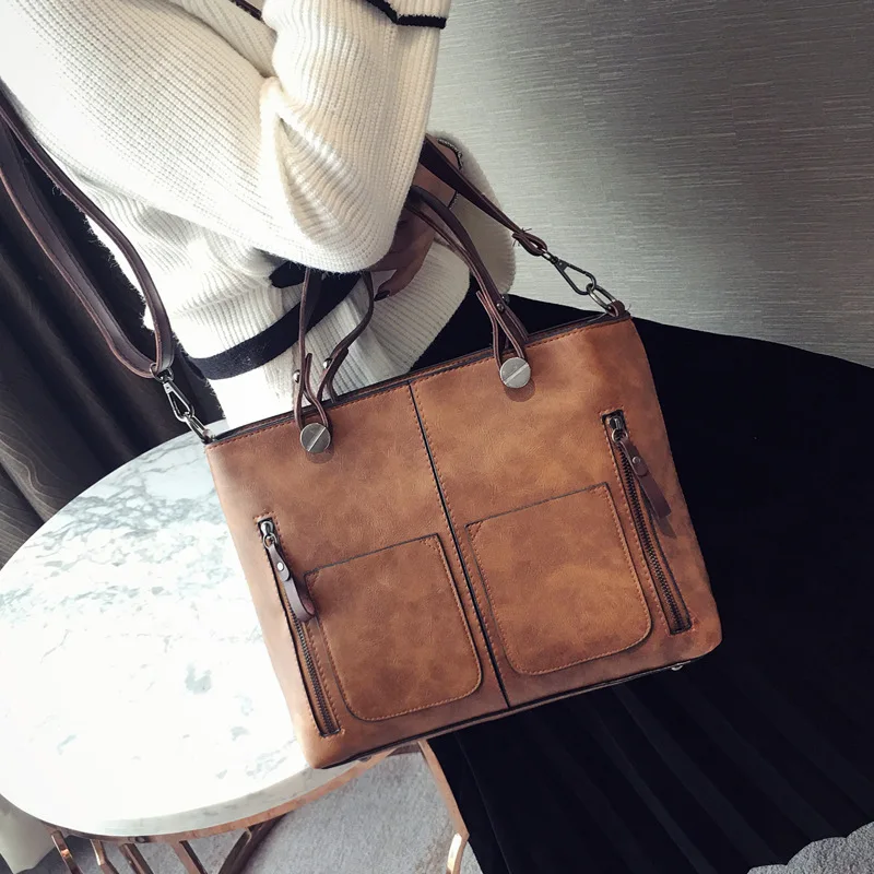 Women's High Quality PU Leather Bag for Shoulder Carry Elegant Retro Female's Handbag Suitable For Work Dating Shopping
Women's High Quality PU Leather Bag for Shoulder Carry Elegant Retro Female's Handbag Suitable For Work Dating Shopping