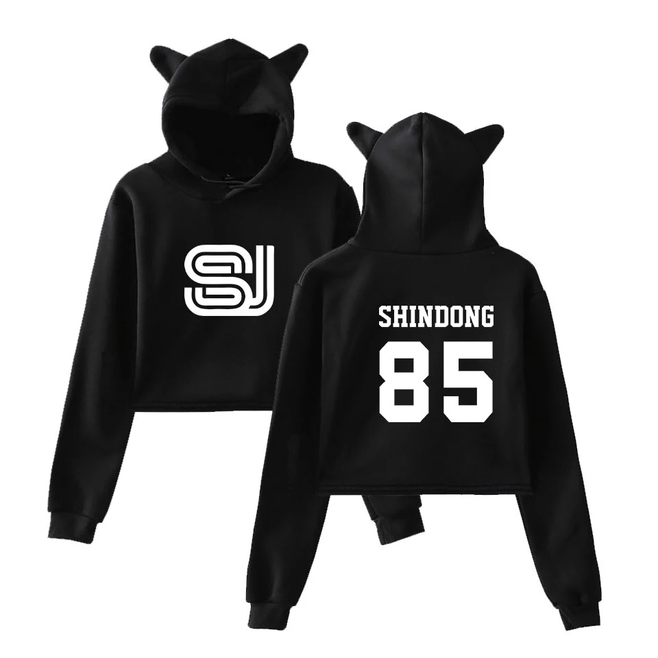 Super junior print Women Streetwear fashion Basic Navel Hoodies Sweatshirt Popular Casual cool Cat Ear Hoodies Sweatshirts
Super junior print Women Streetwear fashion Basic Navel Hoodies Sweatshirt Popular Casual cool Cat Ear Hoodies Sweatshirts