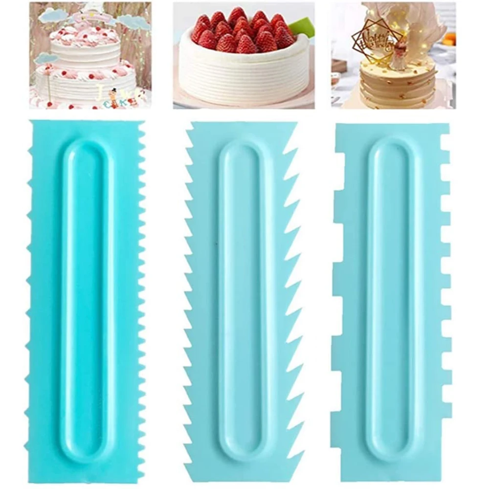 3PCS/Set Cake Decorating Comb Cake Scraper Smoother Cream Decorating Pastry Icing Comb Fondant Spatulas Baking Pastry Tools
3PCS/Set Cake Decorating Comb Cake Scraper Smoother Cream Decorating Pastry Icing Comb Fondant Spatulas Baking Pastry Tools