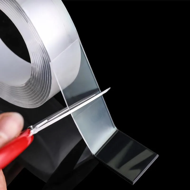 Magic Nano-tape Transparent Washable Reusable Double-Sided Tape Adhesive Nano Traceless Sticker Removable Universal Disks Glue
Magic Nano-tape Transparent Washable Reusable Double-Sided Tape Adhesive Nano Traceless Sticker Removable Universal Disks Glue