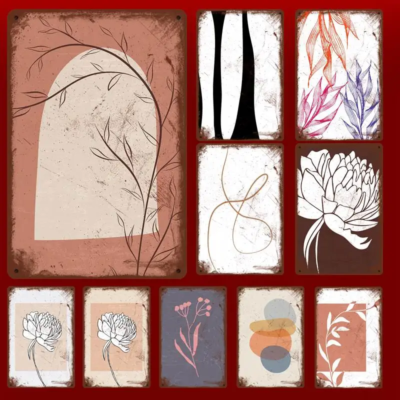 Minimal Botanical Floral Boho Neutral Flowers Modern Abstract Dining Tattoo Parlor Retro Tin Metal Sign Vintage Wall Decor
Minimal Botanical Floral Boho Neutral Flowers Modern Abstract Dining Tattoo Parlor Retro Tin Metal Sign Vintage Wall Decor