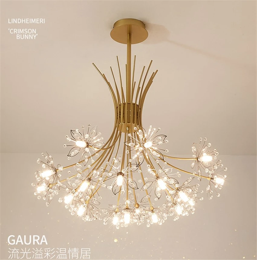 Nordic Modern Dandelion Chandelier Living Room Lighting Restaurant Bedroom Study Kitchen Coffee Shop Art Deco Crystal Chandelier
Nordic Modern Dandelion Chandelier Living Room Lighting Restaurant Bedroom Study Kitchen Coffee Shop Art Deco Crystal Chandelier